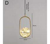 Lámpara Colgante Moderna Y Simple De Cielo Estrellado Lámpara De Techo Para Dormitorio Con Corona De Cristal