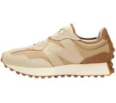 100% Authentic NEW NB 327 Khaki Brown MS327AAN for Men and Women Retro Casual Running Shoes Work shoes