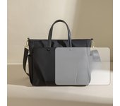 Bolso para computadora portátil Maletín de gran capacidad portátil de hombro para mujer Bolso bandolera de un hombro Bolso de forro de 15,6 pulgadas