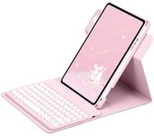 360 Rotation Stand Case For iPad 5th/6th Generation/Air 2/Air 9.7 inch Teclado Cover with Pencil Holder Español Teclado