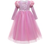 Princess Girls Christmas Halloween Rapunzel Cosplay Costumes Kids Autumn Long Sleeve Dresses Tangled Fancy Costume Children Disg