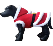 Pet Santa Costume Clothes for Small Dogs Winter Dog Hooded Coat Jackets Puppy Cat Clothing Christmas Dogs Costume Coat