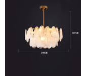 Candelabro de techo de vidrio esmerilado de nube de lujo moderno, lámpara colgante para sala de estar, restaurante, Lustre LED