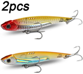 2pcs VIB Lures Kit 20g 25g 30g Metal Jig Spinner Sinking Blade Vibetion Super Hook Pesca Fishing Tackle Box Spoon Baits Set