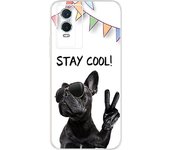 For Vivo Y76 5G 2021 Case Fundas Donut Butterfly Pattern Painting Etui Back Cover For Vivo Y76 Y 76 VIVOY76 5G Silicone Tpu Case