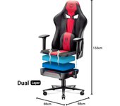 Silla Gamer con Reposabrazos 3D - Cojín Cervical/Lumbar Función de Balanceo - Silla de Oficina 160 kg - Cadeira Gaming Ergonómica - (XL)