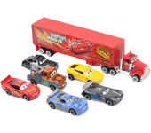 6pcs Cars 3 Lightning Mcqueen Jackson Storm Mack Uncle Truck Metal Car Model Toy Gift