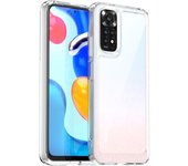 For Funda Xiaomi Redmi Note 11 Global Case Luxury Transparent TPU Candy Color Phone Cover Shockproof Case Xiaomi Redmi Note 11
