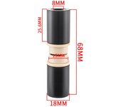 MTB Rear Shock Bushing ID 12.7mm 22 - 68mm Shock Absorber DU Bushing OD 15mm Replaceable Bike Rear Shock Absorber Mountain Bike