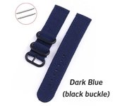 Nylon Band 18mm 20mm 22mm 24mm Repment Watch Strap for Samsung Gear Amazfit MOTO Universal Knit Bracelet with Pins