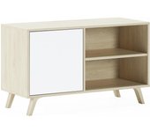 TV para Salón | 57 x 95 x 40 cm | Indicado para TV de 32/40" | Modelo Wind 100 | Puccini | Puerta Abatible Color Blanco