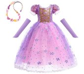Princess dress for girls summer fantasy party clothes Aurora Rapunzel Cinderella Sleeping Beauty Carnival Christmas costume