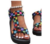 Women's printed flat sandals summer Atos