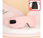 Masajeador de Ojos  con Calor, Música por Bluetooth, Masaje Vibratorio, Masajeador de Ojos Plegable para Aliviar la Fatiga Ocular, Ojos Secos y Mejorar el Sueño, Regalo para el Día de la Madre