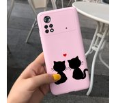 For Xiaomi Poco X4 Pro 5G Case Fashion Feather Painted Silicone Cover For Xiaomi Poco M4 Pro 4G Funda Soft Coque PocoX4 Pro Bags