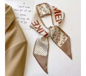 88x 7cm Wrap Poly Silk Slip Twill Y Narrow Edge perfume Small Long Scarf Design