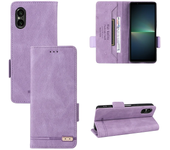 Para Sony Xperia ACE 1 5 10 III IV V 2023 Carcasa De Clip De Billetera Con Solapa De Huella Dactilar