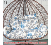UnFilled Double Hanging Swing Egg Chair Cushion Cover Patio Round Large Detachable Pillowcase for Home