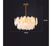 Candelabro de techo de vidrio esmerilado de nube de lujo moderno, lámpara colgante para sala de estar, restaurante, Lustre LED
