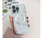 Magsafe Magnetic Adsorption Phone Case For iPhone 16 Pro 15 Pro Max 14 Plus 13 Pro iPhone 12 Plating machinery transparent PC shell