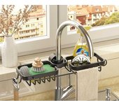 Rust-proof Kithen Faucet Drainer Rack Sponge Towel Holder Shelf Bathroom Soap Organizer Stand Sink Accessories Storage Stand
