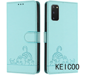 For Samsung Galaxy S20 fan Edition Lite fe 4G 5G 2022 carcasa antideslizante funda protectora carcasa de gatito impresa