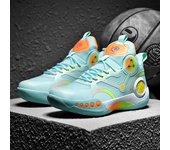 Nuevos zapatos de baloncesto botas altas de los hombres transpirables, antideslizantes, resistentes al desgaste y absorbentes de golpes zapatillas de deporte de los estudiantes de la escuela media zapatillas de deporte del piso de cemento de los hombres