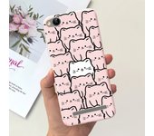 Flower Cover For Xiaomi Redmi 4A 4x Beautiful Moon Night Black Cat Phone Case For Redmi 4x Redmi4a Protection Coque Funda Capas