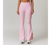 Tight Lifting Hip Yoga Pants Micro Casual Wide Leg Pants Running Sports Flare Pants Female High Waisted Fast Drying Fitness Pant