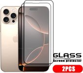 4pcs For iPhone 16 Pro Max Glass iPhone 16 15 14 13 Pro Max Tempered Glass Full Cover Glue 9H Screen Protector iPhone 16 Pro Max