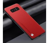 Lujo pu funda de cuero para Samsung Galaxy note 8 contraportada mate silicona protección completa caja del teléfono para Samsung