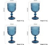 Of 4 Wine Glasses Set Anniversary, Red Or  Drinking Glassware For Beer,Juice,tail,Whiskey,Water Christmas Gift