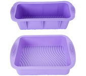 FAIS DU-Molde para hornear morado para forma de pastelería y accesorios, herramientas de decoración de pasteles, molde de silicona para hornear, moldes para magdalenas y magdalenas