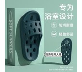 Bathroom Women Indoor Home All Seasons Shower Quick-Dry  Non-Slip Drainage Cool Slippers for Men