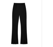 Comfortable Y2K Split Pants Women Simple Bell Bottoms High Waist Flare Pants Korean Style Straight Casual Pantalones Spring