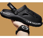 Men's Casual Closed Toe Slide On The Platform EVA Clogs Outdoor Non-slip Hollowed-out Beach Shoes Boys Sandals Mens Home Clogs