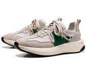 Zapatillas informales de otoño con cordones y suela gruesa para hombre