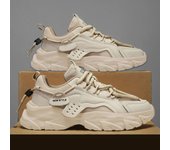 Zapatos De Deporte Para Hombre Moda Callejera Ligeros Y Cómodos Zapatillas De Gimnasio Con Cordones Blanco Plataforma Entrenadores