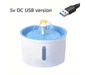 1.6L Round Pet Water Fountain Automatic Circulation Cat Water Dispenser With Mat, USB Power Cat Water Container For Indoor Cats