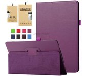 For IPad Air 11 2024 M2 Air 2022 2020 IPad 2022 IPad Pro 11 2024 M4 Pro 10.5 10.2 PU Leather Flip Case Cover Tempered Glass