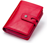 CONTACT'S Wallets-billeteras de cuero genuino para mujer, carteras femeninas de cuero genuino, plegables, a la moda, tarjetero