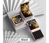 Cuero Lujo Flash diamond Galvanoplastia Bisagras Carcasa del teléfono móvil OPPO Find N3 Flip, Find N2 Flip, Funda protectora