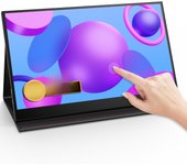 EVICIV 15.6" Touchscreen Portable Monitor USB-C External Screen 1920*1080 FHD Computer Laptop Display With Dual Type-C Mini HDMI