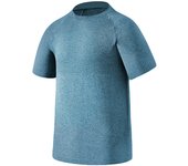 Hombre de secado rápido manga corta cationic fitness transpirable deportivo cuello redondo camiseta de verano ropa de fitness hombre
