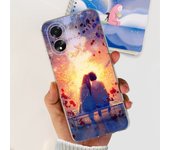 For OPPO A38 4G Case CPH2579 A 38 Shockproof Cover Stylish Flower Love Heart Soft Silicon Funda For OPPO A18 CPH2591 Coque 6.56"