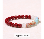 JD Natural Cinnabar Real Bead Bracelets Women Men Change Lucky Wealth Protection Hand String Pixiu Carved Vintage Bangles Gift
