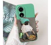 For Honor X5 Plus HonorX5 Phone Case Soft Matte Silicone Capa Huawei Honor X5Plus Funda Goothic Style Cartoon Flower Back Cover