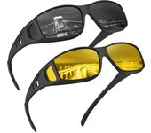 Gafas de conducción nocturna Gafas de visión nocturna que se ajustan sobre gafas de sol para hombres Gafas de sol polarizadas