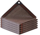 Toldo de jardín para exteriores, tela anti ultravioleta, transpirable, aislante del calor, color café
