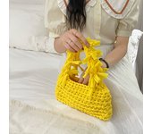 Mini bolsos de ganchillo con borlas para mujer, tejido a mano bolso de mano, pequeño, de punto, para playa, Verano